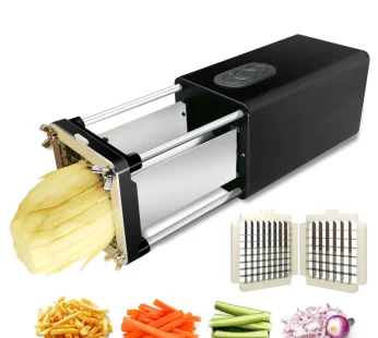 Kitchen Gadget Electric French Fry Cutter With Blades Stainless Steel Vegetable Potato Carrot For Commercial Household